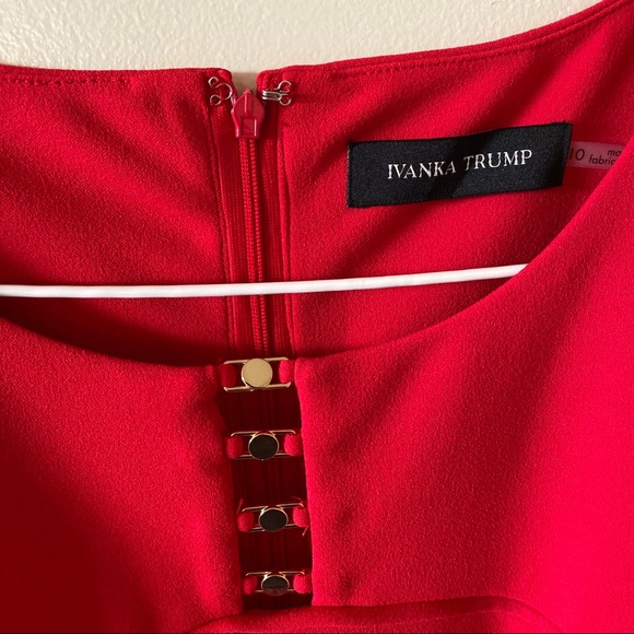 IVANKA TRUMP Red Sleeveless Dress - Picture 3 of 5